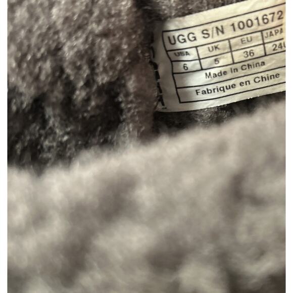 UGG Ellee Marylin Women Shearling Cuff Black 1001672 Shoes/Boots Size 6 - Picture 3 of 11